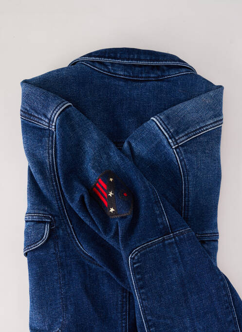 Chemise manches longues bleu LA CIBLE ROUGE pour homme