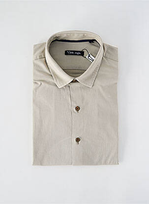 Chemise manches longues coupe droite beige LA CIBLE ROUGE homme