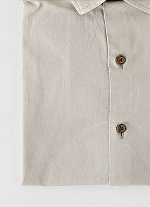 Chemise manches longues coupe droite beige LA CIBLE ROUGE homme