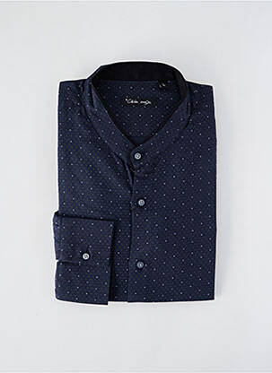 Chemise manches longues coupe cintrée bleu LA CIBLE ROUGE homme