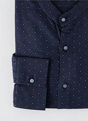 Chemise manches longues coupe cintrée bleu LA CIBLE ROUGE homme