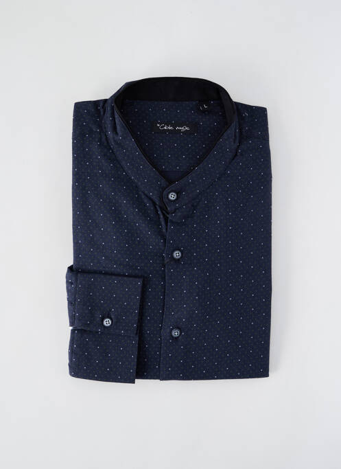 Chemise manches longues bleu LA CIBLE ROUGE pour homme