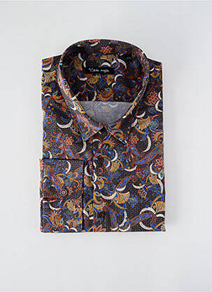 Chemise manches longues imprimé fantaisie noir LA CIBLE ROUGE homme