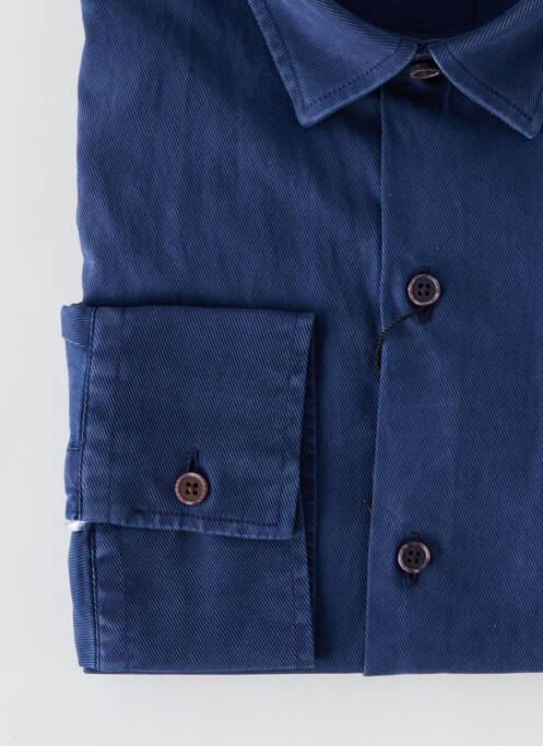 Chemise manches longues bleu LA CIBLE ROUGE pour homme