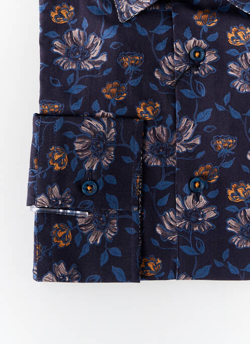 Chemise manches longues bleu LA CIBLE ROUGE pour homme