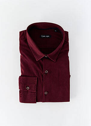 Chemise manches longues coupe droite violet LA CIBLE ROUGE homme