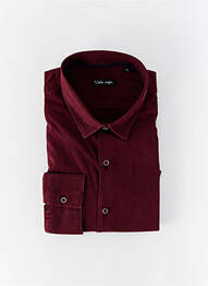 Chemise manches longues coupe droite violet LA CIBLE ROUGE homme