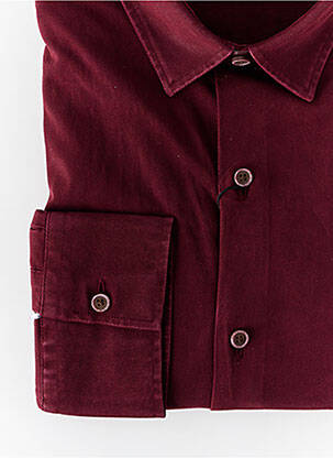 Chemise manches longues coupe droite violet LA CIBLE ROUGE homme