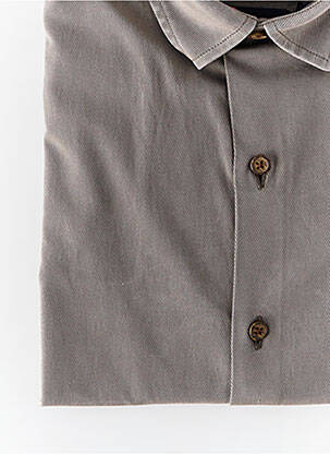 Chemise manches longues coupe droite gris LA CIBLE ROUGE homme