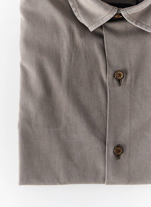 Chemise manches longues coupe droite gris LA CIBLE ROUGE homme