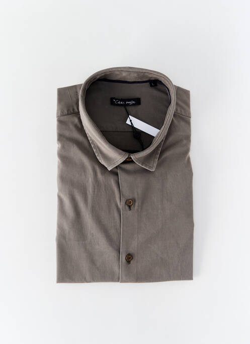 Chemise manches longues gris LA CIBLE ROUGE pour homme