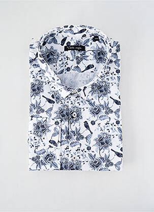 Chemise manches longues blanc LA CIBLE ROUGE pour homme