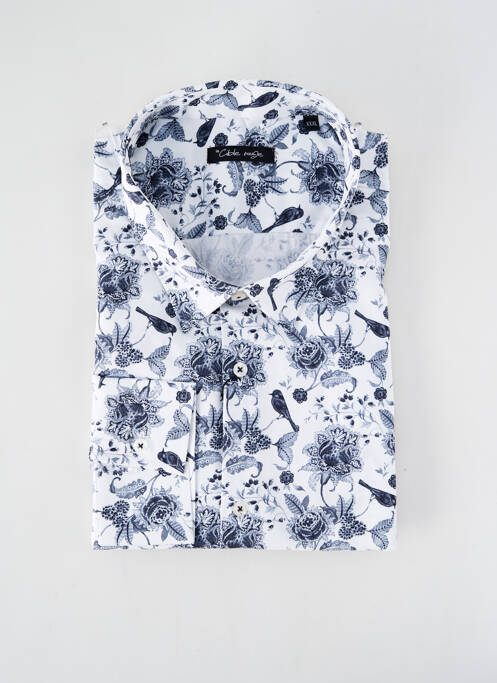 Chemise manches longues blanc LA CIBLE ROUGE pour homme