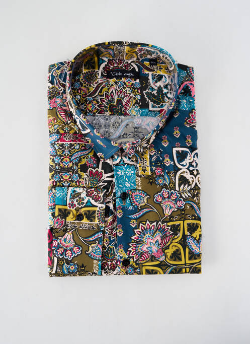 Chemise manches longues bleu LA CIBLE ROUGE pour homme