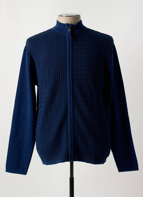 Gilet manches longues bleu LA CIBLE ROUGE pour homme