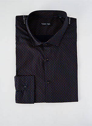 Chemise manches longues imprimé fantaisie bleu LA CIBLE ROUGE homme