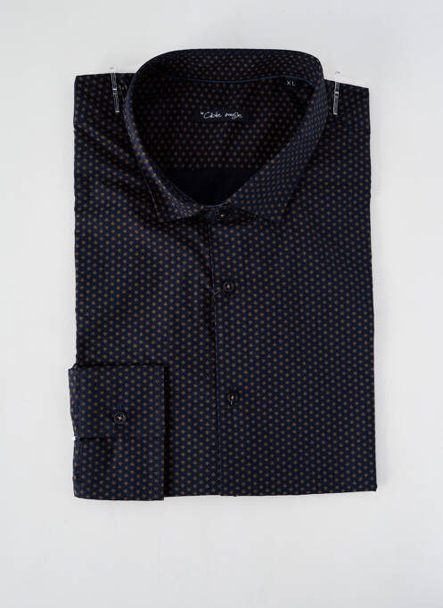 Chemise manches longues bleu LA CIBLE ROUGE pour homme