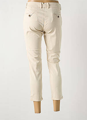 Pantalon 7/8 stretch taille normale beige LA CIBLE ROUGE femme