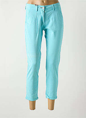 Pantalon 7/8 stretch taille normale bleu LA CIBLE ROUGE femme
