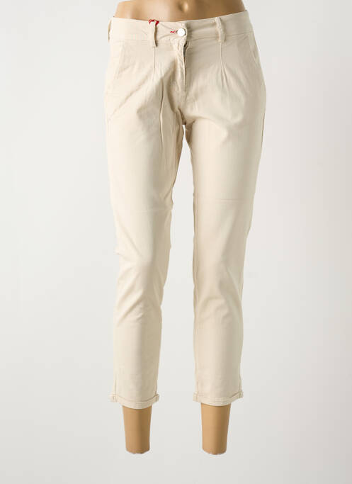 Pantalon 7/8 beige LA CIBLE ROUGE pour femme
