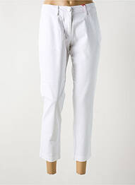 Pantalon 7/8 stretch taille normale blanc LA CIBLE ROUGE femme