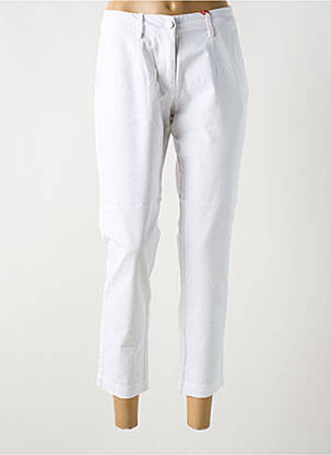 Pantalon 7/8 stretch taille normale blanc LA CIBLE ROUGE femme