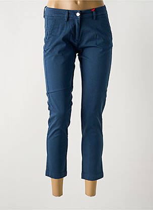 Pantalon 7/8 stretch taille normale bleu LA CIBLE ROUGE femme