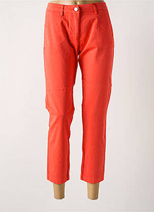 Pantalon 7/8 stretch taille normale orange LA CIBLE ROUGE femme