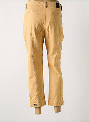 Pantalon 7/8 fermeture zippée sous rabat boutonné taille normale beige LA CIBLE ROUGE femme