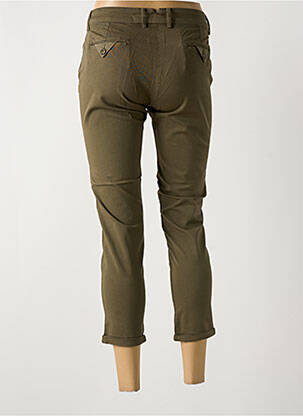 Pantalon 7/8 stretch taille normale vert LA CIBLE ROUGE femme
