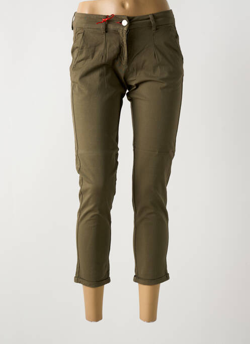 Pantalon 7/8 vert LA CIBLE ROUGE pour femme