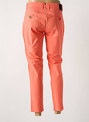 Pantalon 7/8 tissage popeline taille normale orange LA CIBLE ROUGE femme