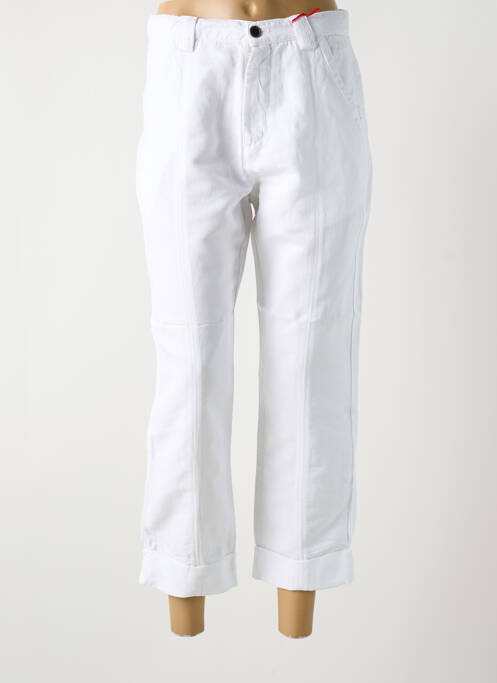 Pantalon 7/8 blanc LA CIBLE ROUGE pour femme