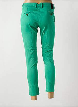 Pantalon 7/8 fermeture zippée sous rabat boutonné vert LA CIBLE ROUGE femme
