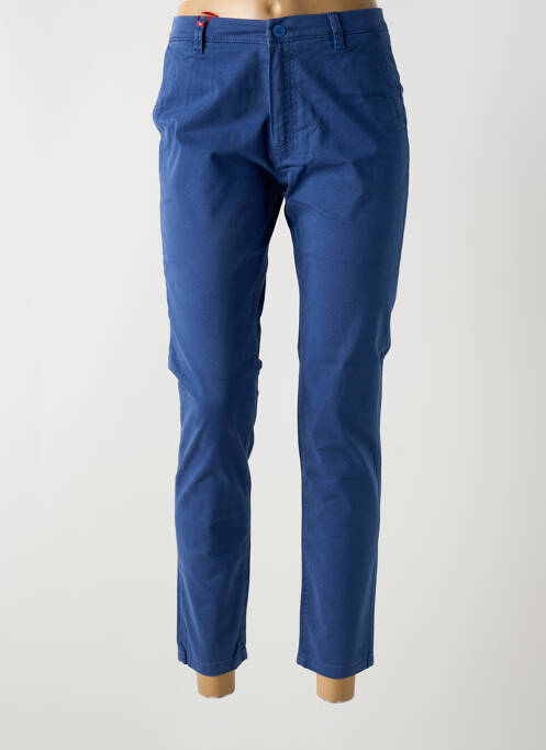 Pantalon chino bleu LA CIBLE ROUGE pour femme