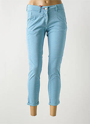 Pantalon 7/8 stretch taille normale bleu clair LA CIBLE ROUGE femme