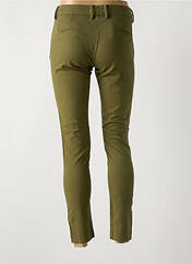 Pantalon chino vert LA CIBLE ROUGE pour femme seconde vue