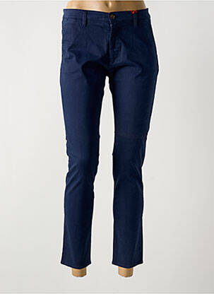 Pantalon slim poches bleu LA CIBLE ROUGE femme