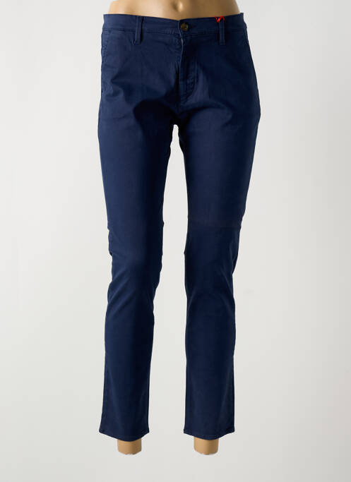 Pantalon slim bleu LA CIBLE ROUGE pour femme