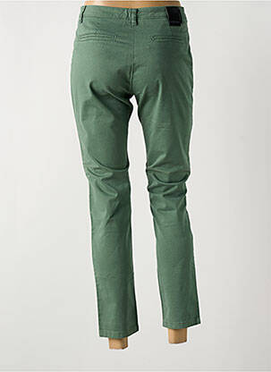 Pantalon chino tissage popeline taille normale vert LA CIBLE ROUGE femme