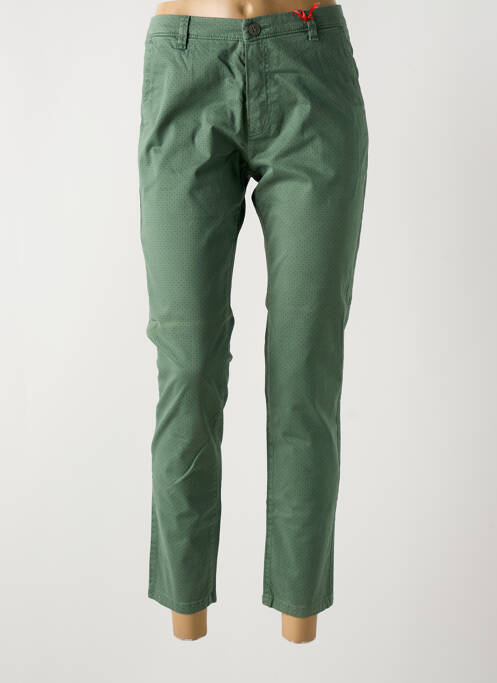 Pantalon chino vert LA CIBLE ROUGE pour femme