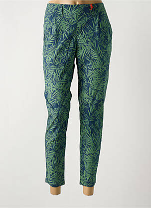 Pantalon chino tissage popeline taille normale vert LA CIBLE ROUGE femme