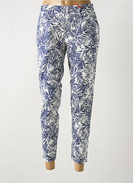 Pantalon chino tissage popeline taille normale bleu LA CIBLE ROUGE femme
