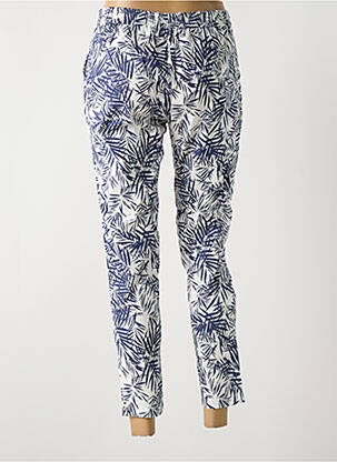 Pantalon chino tissage popeline taille normale bleu LA CIBLE ROUGE femme