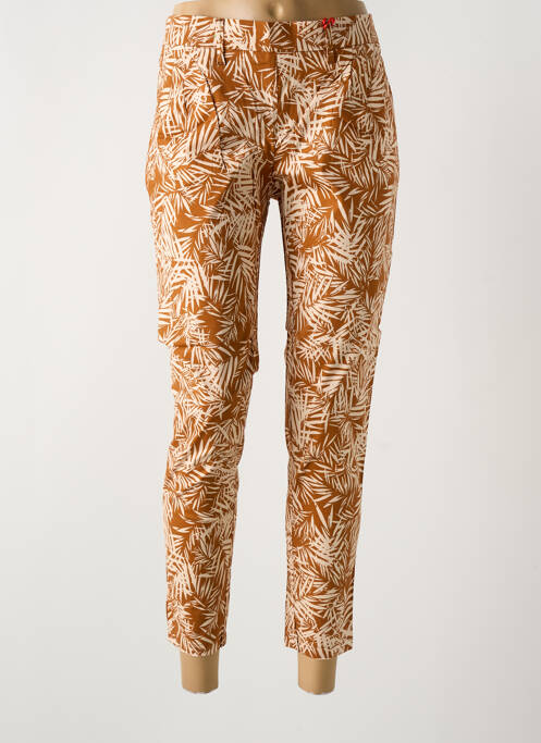 Pantalon chino marron LA CIBLE ROUGE pour femme