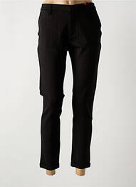 Pantalon 7/8 stretch taille normale noir LA CIBLE ROUGE femme