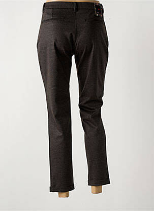 Pantalon 7/8 stretch taille normale marron LA CIBLE ROUGE femme