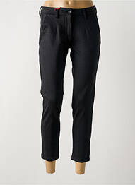 Pantalon chino tissage popeline taille normale noir LA CIBLE ROUGE femme