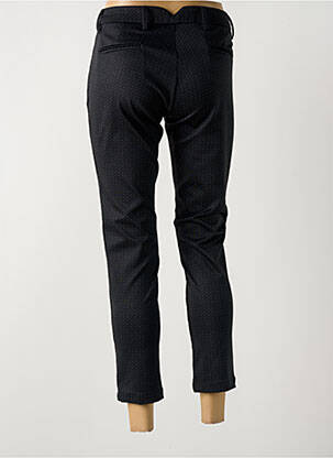 Pantalon chino tissage popeline taille normale noir LA CIBLE ROUGE femme