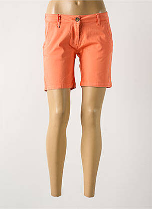 Short fermeture zippée sous rabat boutonné taille normale orange LA CIBLE ROUGE femme